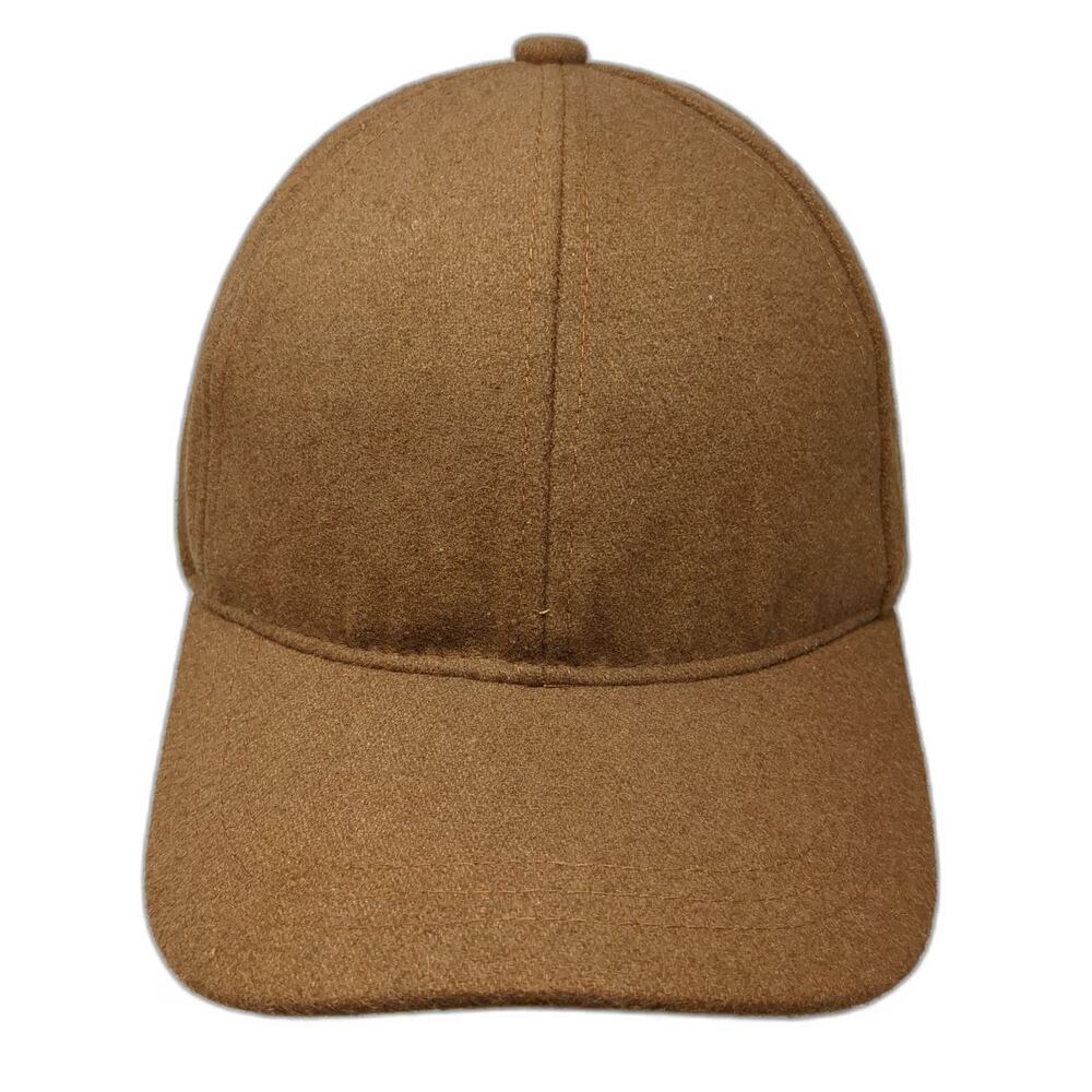 Maurices Baseball Cap Brown One Size Wool Blend Slideback Solid Adjustable Hat